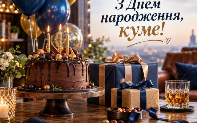 Короткі привітання з днем народження куму своїми словами у прозі — кумчику, дорогому куму, до сліз