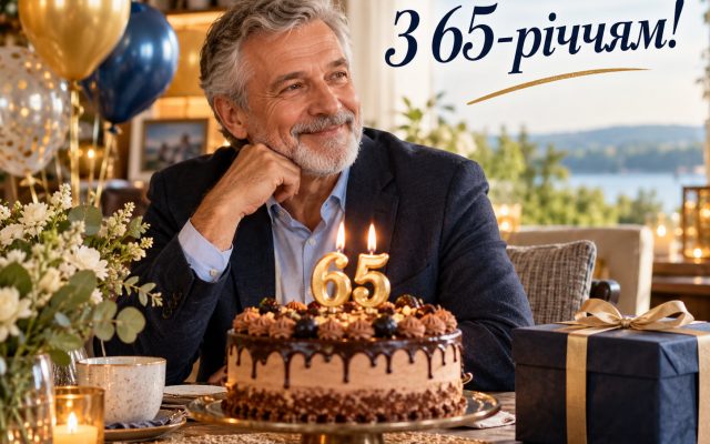 Привітання з 65-річчям мужчині у прозі — з ювілеєм 65 років чоловіку, татові, дідусю, другу, брату, картинки