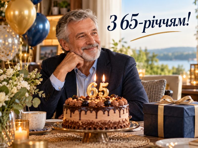 Привітання з 65-річчям мужчині у прозі — з ювілеєм 65 років чоловіку, татові, дідусю, другу, брату, картинки
