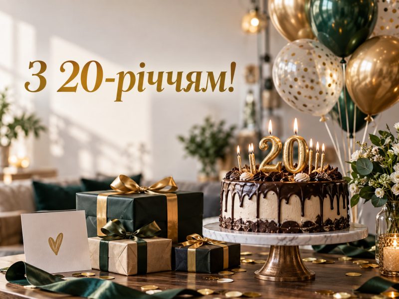 Прикольні привітання з 20-річчям дівчині та хлопцю — картинки з днем народження 20 років, племінниці, листівка