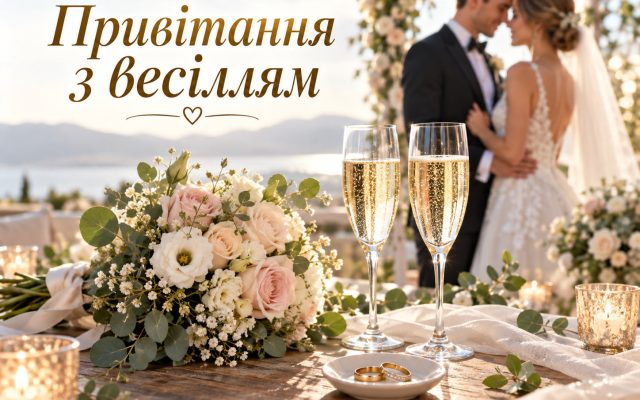 Найкращі привітання з весіллям у прозі українською — батькам з одруженням дочки і сина, з розпискою, другу