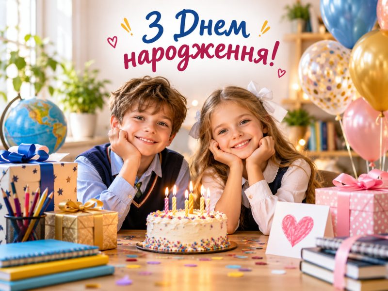 Кращі привітання школяреві та учениці з днем народження своїми словами у прозі — від вчителя, класу, однокласниці