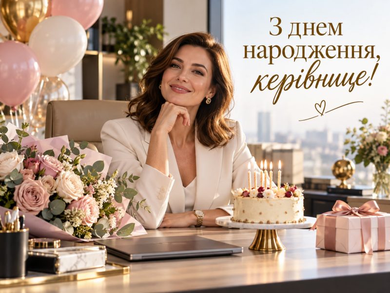Кращі привітання з днем народження керівнику жінці своїми словами — керівниці, шефу, босу, тост, креативно