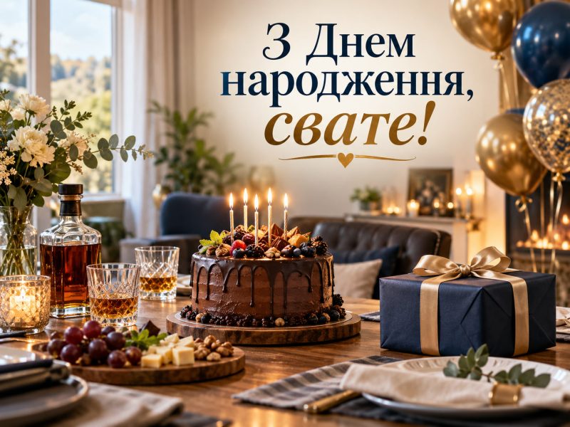 Зворушливі привітання з днем народження свату від свахи, від свата простими словами — українською, до сліз