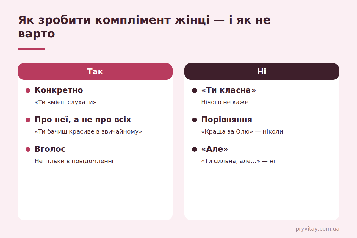 Як зробити комплімент жінці: 4 правила