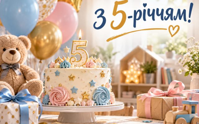 Щиросердечні привітання з днем народження 5 років своїми словами — хлопчику і дівчинці у прозі українською