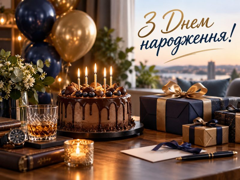 Короткі привітання з днем народження українською мовою — для СМС, в прозі, коротко, без кальок