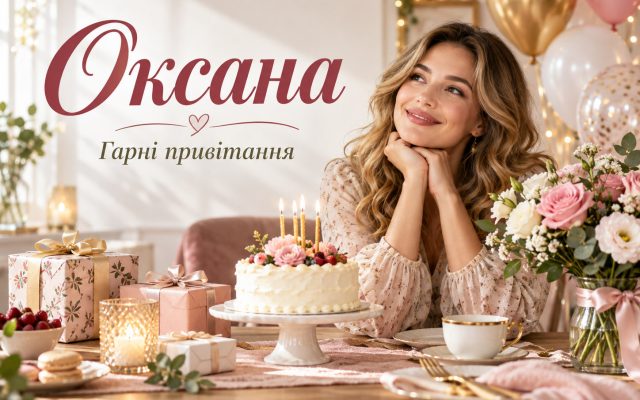 Гарні привітання з днем ангела Оксани своїми словами — коли день ангела Оксани, з днем народження Оксаночко