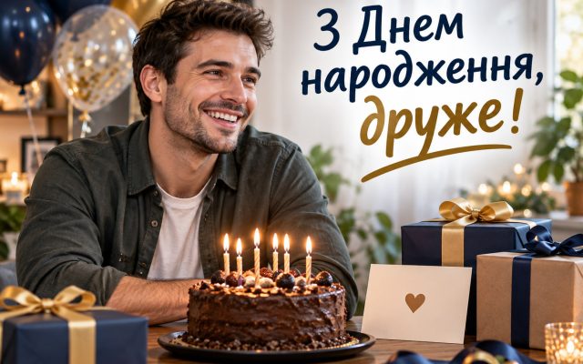 Короткі привітання з днем народження другу своїми словами у прозі — коротенькі, другові, товаришу