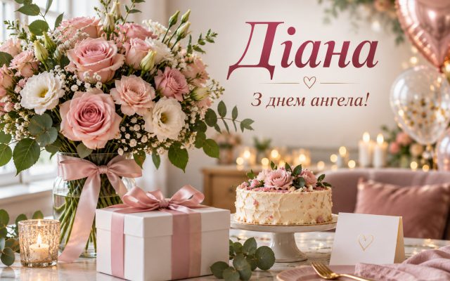 Гарні привітання з днем ангела Діани українською — коли день ангела Діани, з днем народження Діана
