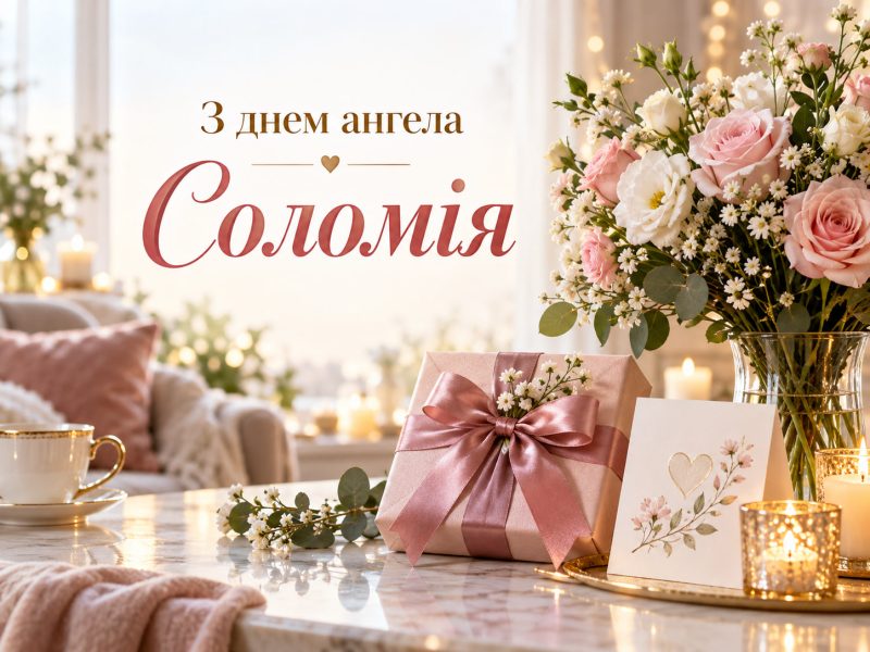 Гарні привітання з днем ангела Соломії українською — коли день ангела Соломії, іменини, з днем народження Соломія
