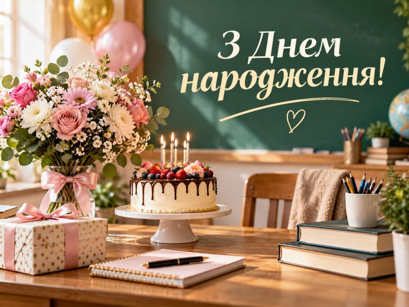 Короткі привітання з днем народження вчительці та вчителю у прозі — від класу, батьків, до сліз