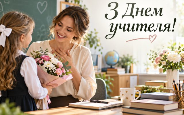 Зворушливі привітання з Днем вчителя своїми словами у прозі — від класу, батьків, побажання одним словом