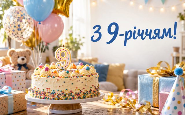 Гарні привітання з днем народження дитині 9 років — хлопчику і дівчинці своїми словами, картинки