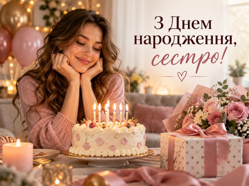 Короткі привітання з днем народження сестрі своїми словами до сліз — сестричко, від брата, для СМС