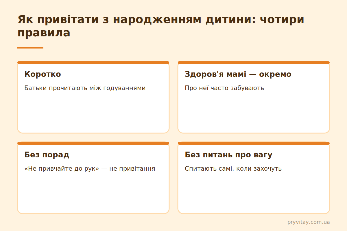 Привітання з народженням дитини: як привітати Як привітати з народженням дитини: 4 правила