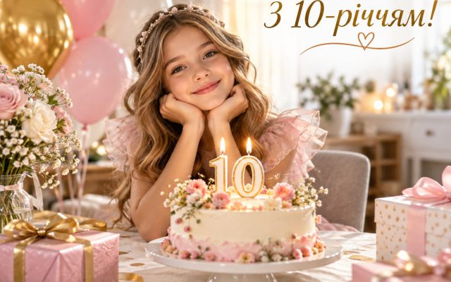 Зворушливі привітання з 10-річчям до сліз — дівчинці 10 років, сину й доньці від батьків, перший ювілей