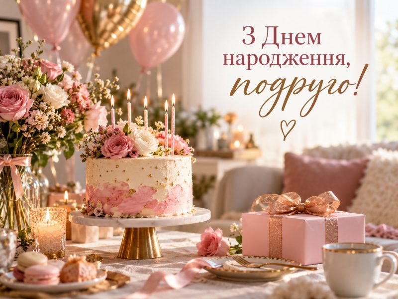 Найкращі привітання з днем народження подрузі своїми словами до сліз — найкращій подрузі, зворушливі, душевні