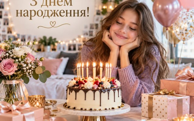 Щирі привітання з днем народження дівчинці підлітку до сліз — картинки, листівки, підписи без «принцес»