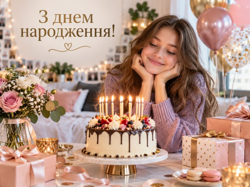 Щирі привітання з днем народження дівчинці підлітку до сліз — картинки, листівки, підписи без «принцес»