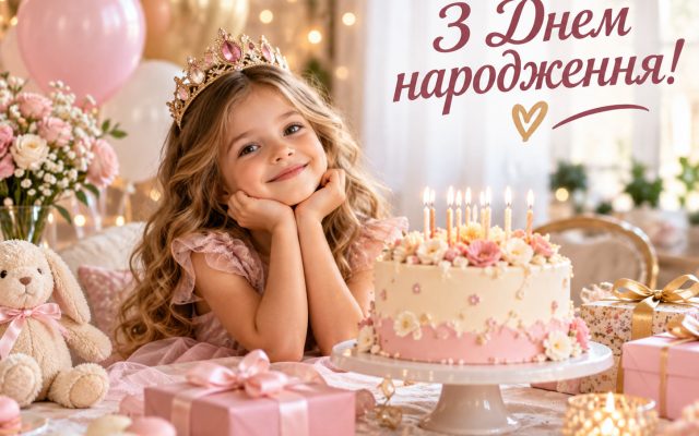 Щирі привітання з днем народження дівчинці до сліз — принцесо, доньці, онучці, похресниці, за віком