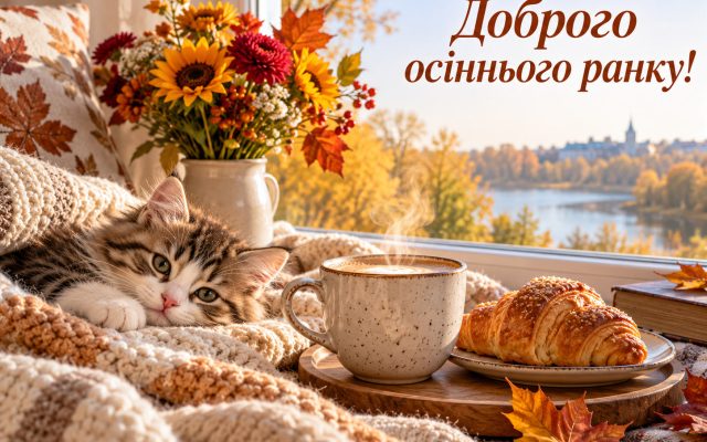 Доброго ранку, цілую: зворушливі побажання з добрим ранком своїми словами — котику, кошенятко, доброго осіннього ранку