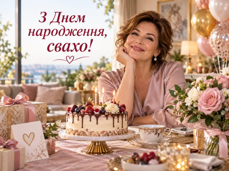 Привітання з днем народження свасі від свахи та свату своїми словами, до сліз — українською, лист, тост