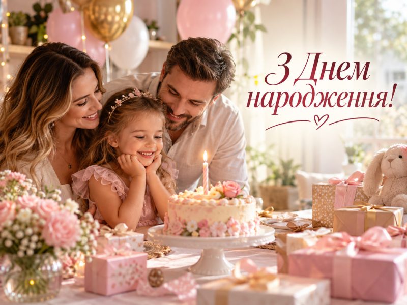 Вітаю з іменинницею: найкращі привітання батькам з днем народження донечки своїми словами — листівка, 1 рік, з народженням