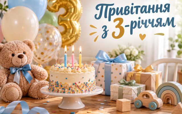 Кращі привітання з днем народження дитини 3 роки — хлопчику і дівчинці у прозі українською, як цікаво привітати малюка