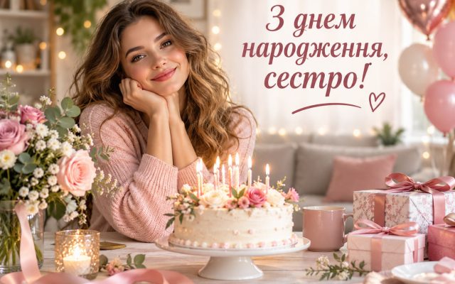 Зворушливі привітання з днем народження сестрі — особливі, до сліз, від сестри і брата, старшій і молодшій