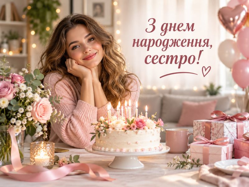 Зворушливі привітання з днем народження сестрі — особливі, до сліз, від сестри і брата, старшій і молодшій