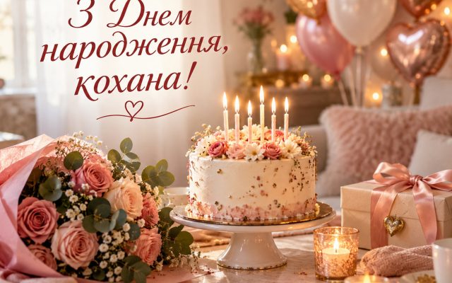 Зворушливі привітання з днем народження коханій дівчині та жінці у прозі українською мовою