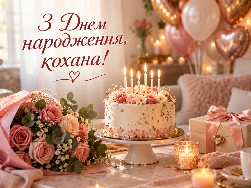 Зворушливі привітання з днем народження коханій дівчині та жінці у прозі українською мовою