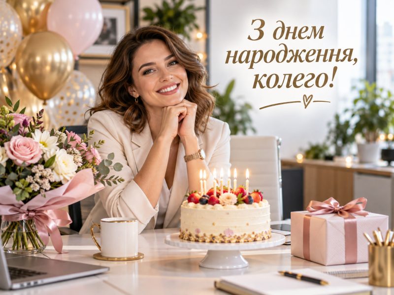 Оригінальні привітання з днем народження колезі жінці до сліз — з ювілеєм, душевні, для картинки