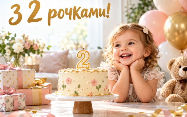 Привітання з днем народження 2 роки хлопчику і дівчинці — з 2 рочками, зворушливі сину, доньці, батькам