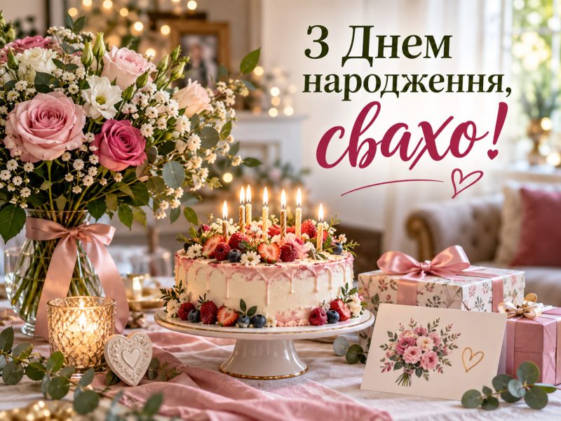 Красиві привітання з днем народження свасі від свахи та свату від сватів у прозі українською мовою