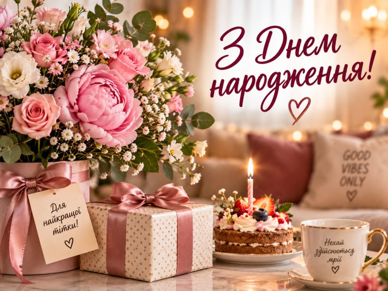 Кращі привітання з днем народження тітці від племінниці та племінника — до сліз, короткі, з гумором