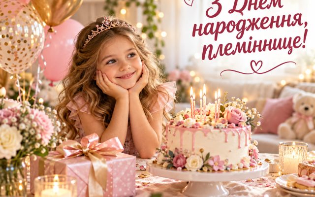 Зворушливі привітання з днем народження племінниці у прозі — від тітки й дядька, картинки, з народженням племінниці