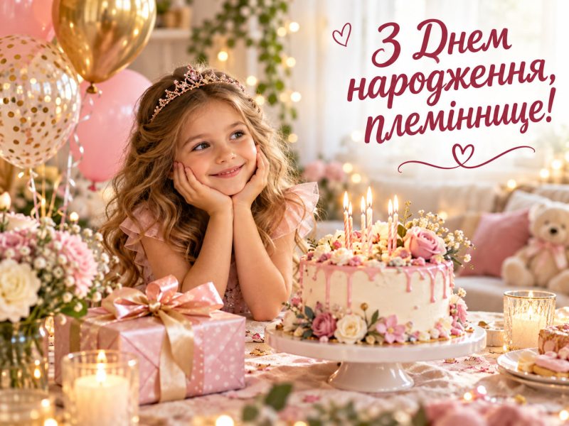 Зворушливі привітання з днем народження племінниці у прозі — від тітки й дядька, картинки, з народженням племінниці