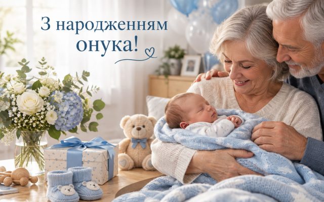 Зворушливі привітання з народженням онука у прозі — бабусі й дідусю, з народженням внука, картинки