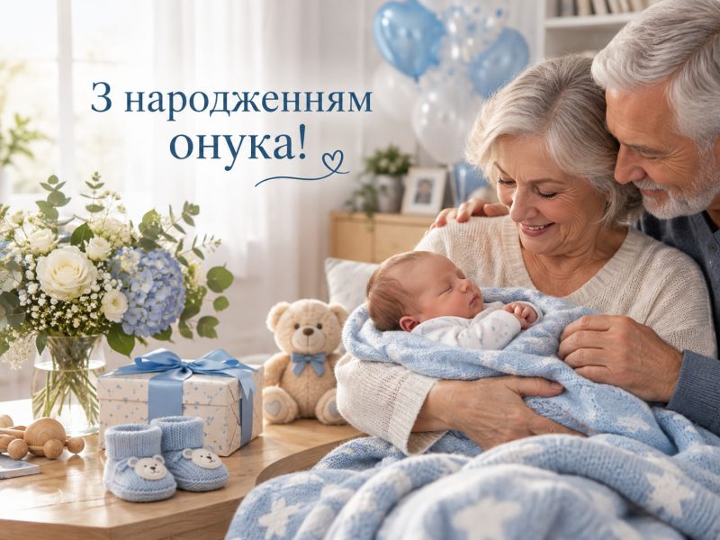 Зворушливі привітання з народженням онука у прозі — бабусі й дідусю, з народженням внука, картинки
