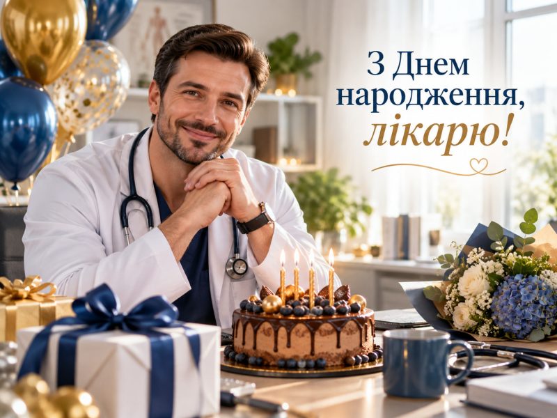 Гарні привітання з днем народження лікарю своїми словами — від пацієнтів, колег, і подяка лікарю в прозі