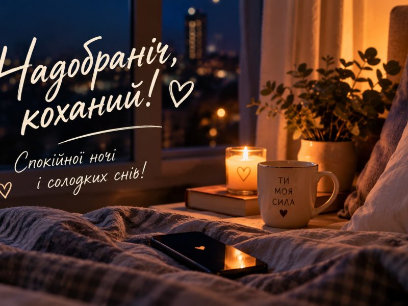 Надобраніч, коханий: побажання на добраніч і спокійної, мирної ночі коханому своїми словами