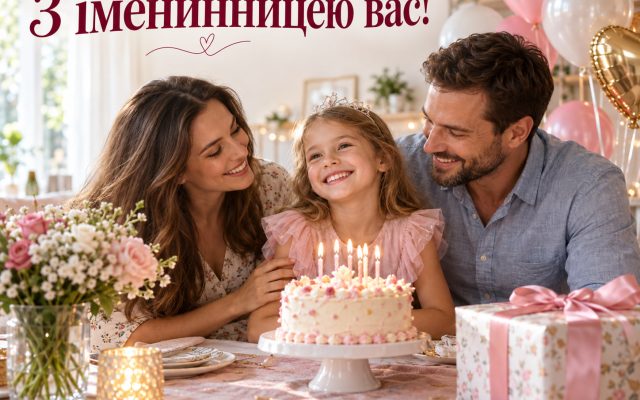 З іменинницею вас! Зворушливі привітання батькам з днем народження донечки українською
