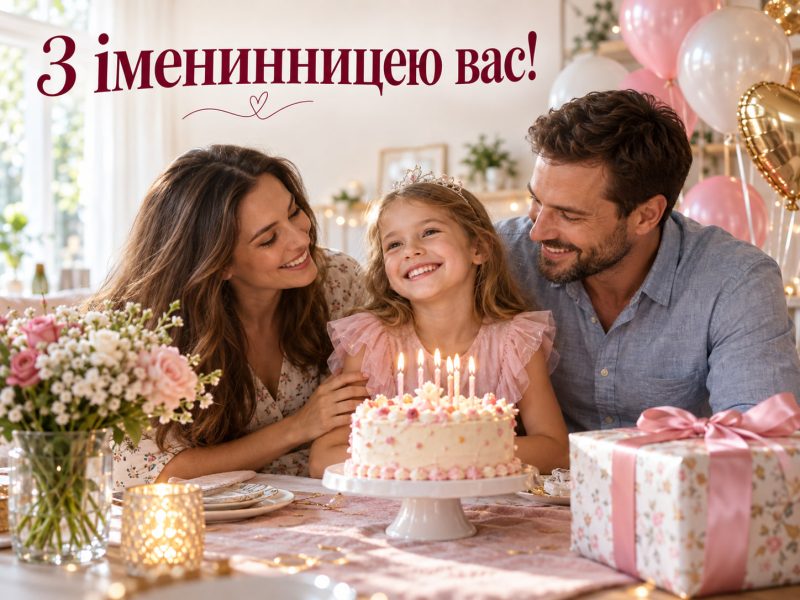 З іменинницею вас! Зворушливі привітання батькам з днем народження донечки українською