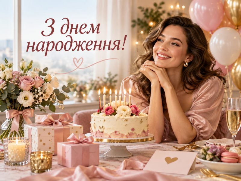 Гарні привітання з днем народження жінці українською мовою — у прозі, без кальок