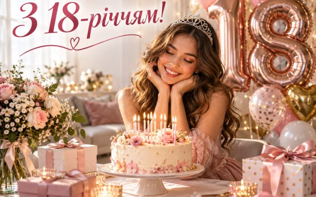 Гарні привітання з 18-річчям дівчині до сліз — з днем народження 18 років, тексти для листівки й картинки