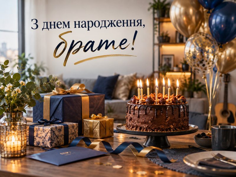 Зворушливі привітання з днем народження брату українською — від сестри в прозі, від брата, з ювілеєм