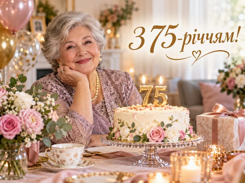 Найкращі привітання з 75-річчям жінці: ювілейні привітання з днем народження на 75 років поважній жінці — мамі, бабусі, тещі