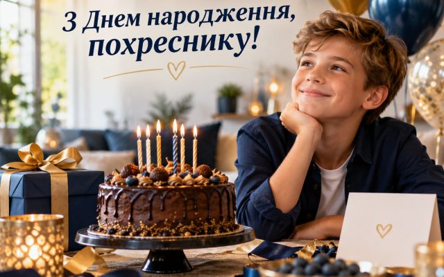 Кращі привітання з днем народження похреснику до сліз — від хрещеного тата і хресної мами